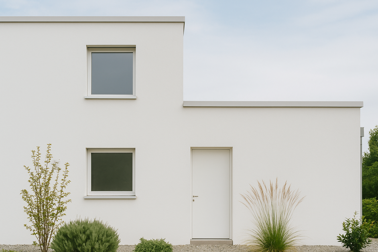 Fassade modern malen
